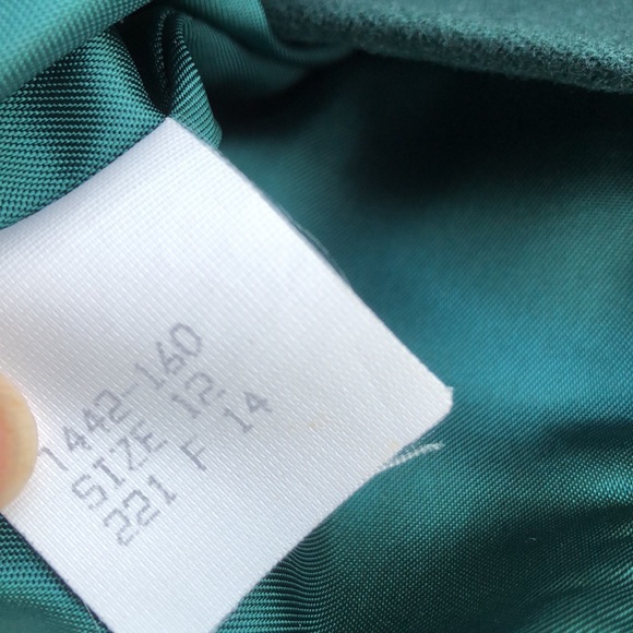 Pendleton Green Wool Skirt Suit - 14/12 - Picture 6 of 13
